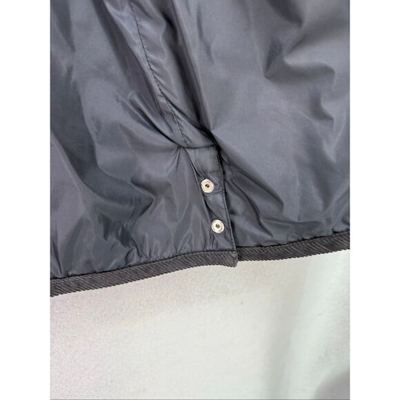 Cherokee Mens Black Corduroy Collar Quilted Chore Coat Barn Jacket Size Medium - Picture 4 of 8